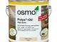 Osmo Polyx Olio di cera dura, colore 3062 trasparente opaco, 2,5 l