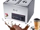 Aocay Temperatrice per Cioccolato, Scaldavivande Commerciale Fontana di Cioccolato Macchin...