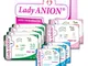 Lady Anion Set mestruale Lady Anion, Cotone biologico certificato – 3 tipi in 1 set (Total...