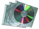 Fellowes 98352 Jewel Case Slim Custodia per CD, Confezione da 25 Pezzi, Trasparente/Metall...