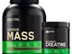 Optimum Nutrition Serious Mass Gainer Proteine Whey con Glutammina Cioccolato 2,73kg 8 Por...