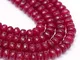 Surepromise G150 - Pietra di Agata e Perle, 4 mm, 30 Pezzi, Colore: Rosso
