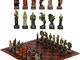 scacchiere Set di scacchi Medieval Knight War Tema giocattolo giocattolo giocattolo Gioco...