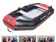 Lhlbgdz Barca a Remi Gonfiabile PVC Kayak Tender Hovercraft Pesca Canoa Zattera alla deriv...