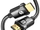 Silkland Cavo HDMI 2.1 144Hz 2M, Supporta 8K@60Hz, 4K@120Hz, 2K@240Hz, 2K@144Hz, 48Gbps, e...