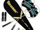 Senston Set di 2 Racchette per Badminton, con Carry Case Borsa per Racchette,Grafite Racch...