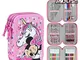 CERDÁ LIFE'S LITTLE MOMENTS - Estuche Escolar 3 Compartimentos Niña de Minnie Mouse - Lice...