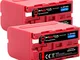 2x BAXXTAR PRO ENERGY batteria per Sony NP-F970 - LG Cells inside - (sincera 7800mAh)