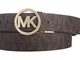 MICHAEL Michael Kors Reversible Belt with Gold-Tone MK Logo