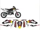 Kit adesivi decal stikers HUSQVARNA TC TE SMS SMR 125 TORO 2010 2013 (ability to customize...