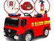 Babycar Auto elettrica per Bambini Camion dei Pompieri Elettrico Giocattolo per Bambini 12...