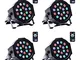 Luci Palco,UKing Faretto per palcoscenico LED Faretto par per DMX512 RGB illuminazione per...