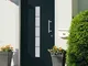 vidaXL Porta d'Ingresso in Alluminio e PVC Antracite 100x200 cm