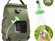 KIPIDA Borsa da Doccia Energia Solare 20L, Portatile Sacca per Doccia con Indicatore di Te...