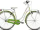 Legnano Ciclo 251 Fenicottero, City Bike Donna, Bianco/Verde, 44