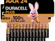 Duracell - Plus AAA, Batterie Ministilo Alcaline, Confezione da 24, 1.5 volt LR03 MN2400