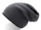 MARMOLADA GRIGIO-NERO Cuffia Lunga Long Beanie Palestra UNISEX Berretto Cap