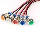 Gebildet 5Pcs 10mm 110V-220V LED Indicatore Luminoso in Metallo Lampada di Segnalazione Im...