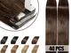 40cm Extension Capelli Veri Adesive 40 fasce 100g/set Remy Human Hair Tape in Lisci Umani...