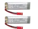 UDI YUNIQUE Italia ® 2 Pezzi Batteria Lipo Ricaricabile (3.7V 500mAh) per RC Droni quadric...