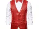 Gilet Uomo Paillettes Blazer Eleganti Gilet Slim Fit Costumi Casual Cocktail Suit Monopett...