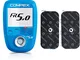 Compex Fit 5.0 Elettrostimolatore, Blu & Performance Elettrodo A Snap, 1 Uscita, 5X10, 2 P...
