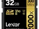 Lexar Professional Scheda SDXC, 32 GB, Velocità fino a 300 MB/s, 2000x, UHS-II/U3, con Let...