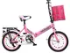 Bicicletta per Bambini 6-10 Anni Pieghevole per Bambini Bicicletta Antiurto Ruota con Sedi...