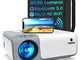 Proiettore WiFi Bluetooth 5G, WiMiUS Proiettore 8500 Lumen 1080P Nativo Full HD, Videoproi...