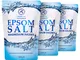 Sali da Bagno 3kg - Sali di Epsom 3000g - 100% Magnesio Naturale - Lenitivo e Allevia i Mu...