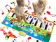 Reditmo Tappeto Musicale Bambini Tappetino Educativo per Tastiera Piano Mat da ballo Regal...