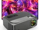 Proiettore, Vili Nice 9000 lumen Videoproiettore Portatile, mini proiettore 1080P Full HD,...