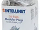 Intellinet 790505 Connettore modulare Pro Line Cat6A RJ45, Set da 70pz STP, 3 poli, sia pe...