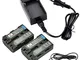 DSTE 2-pacco Ricambio Batteria + DC01E Caricabatteria per Sony NP-FM50 CCD TR108 CCD TR208...