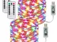 [2 Pack] USB Stringa Luci LED-10m/33FT 100led Catene Luminose 8 Modi/Filo Rame Ghirlanda L...
