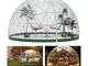 Tenda a cupola a bolle da 3,7 m, da giardino, per esterni, trasparente, cupola geodetica p...