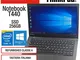 Lenovo ThinkPad T440 Intel Core i5-4300U 8GB RAM Scheda Video Intel HD SSD 256GB Display 1...