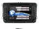 HIZPO 2 Din 7 pollici Touch Screen Lettore DVD Autoradio Naviceiver Compatibile con Jetta...