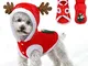 Vestiti Natale Gatto Cane,Natale Animale Domestico Costume,Natale Cane Cosplay Babbo Natal...