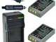 Chili Power PS BLS5, PS bls50, BLS 5, BLS KIT DI 50: 2 X batteria + caricabatteria da auto...