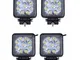 LARS360 4x 27W Quadrato LED Faro da lavoro, Fari per fuoristrada Faro anteriore,IP67 Imper...