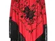La Señorita Foulard cintura chale manton de manila Flamenco di danza rosso nero frangia ne...