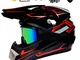 NJYBF Casco Moto Motocross Bambino, Casco Professionale Da Motocross, Integrali Downhill D...