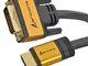 1 metro di cavo High End & High Speed da HDMI a DVI 19pin con connettori placcati in oro e...