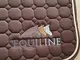 Equiline Sprinter, sottosella taglia VS, colore marrone/oro