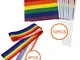 10 Pack Gay Bandiera Arcobaleno Bandiera Pace della Lesbica LGBT Arcobaleno Bandiera Banne...