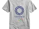 RENDONG Giochi Olimpici di Tokyo 2020 Culturale Maglietta Stampa Manica Corta Cappotto Gir...