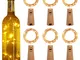 kolpop 3M 30 LED Luci per Bottiglia (6 pezzi), Lucine LED a Batteria, Filo di Rame Led Dec...