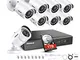 ANNKE Kit Sorveglianza 3MP DVR TVI 8 Canali 8 Bullet Camera 1080P HD TVI Telecamera di sic...