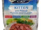 Stuzzy mangime per Gatti Kitten Pollo porzione Sacchetto 100 G, Confezione da (24 X 100 G)